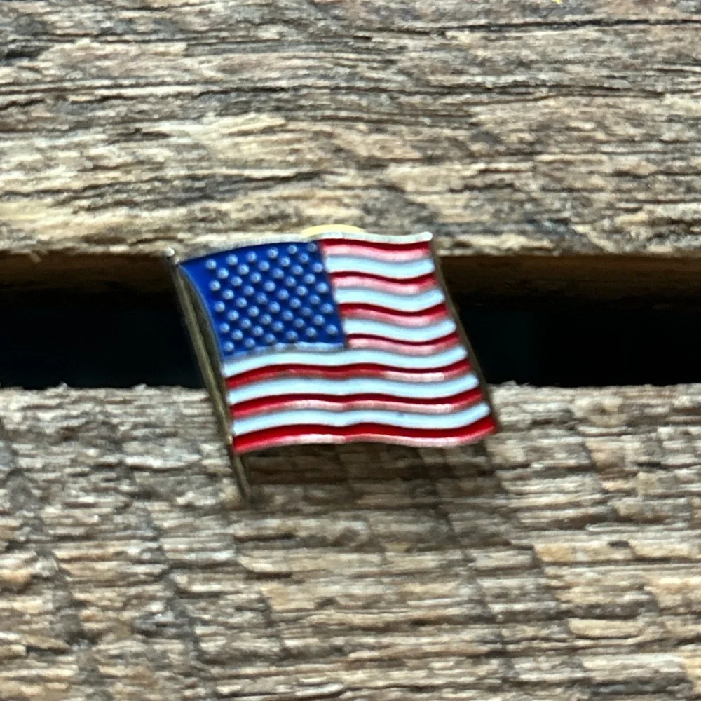 Patriotic American Flag Lapel Pin Bundle 1976 Bicentennial